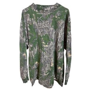 Vintage Camoflauge Mock Neck Hunting Longsleeve